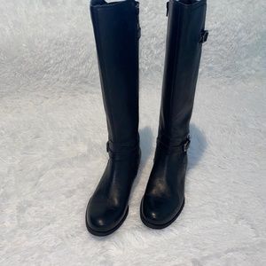 Naturalizer Jennings Wide Shaft Leather Riding Boots
